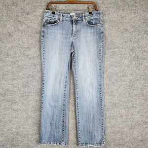 Tint Jeans Womens Size 12 Blue Light Wash Straight Leg Denim Stretch Pants